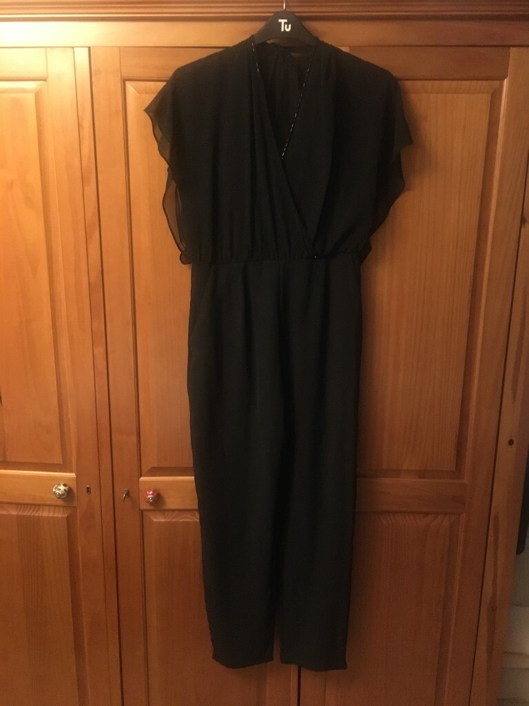 ladies black jumpsuit size 12